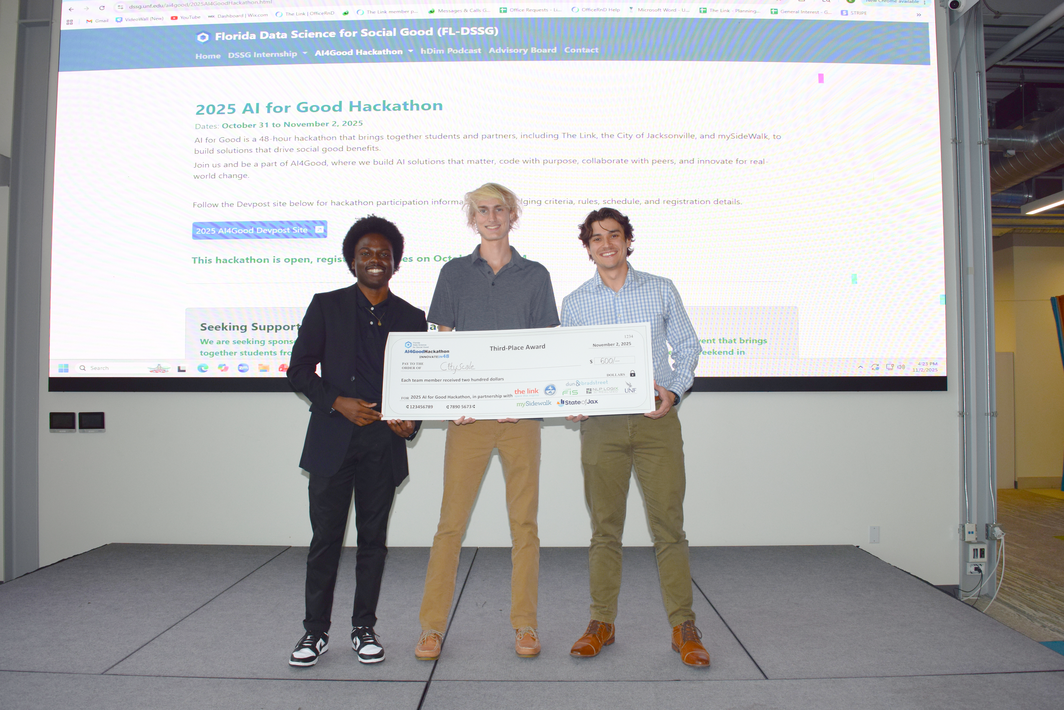 CityScale Places 3rd in AI4Good Hackathon